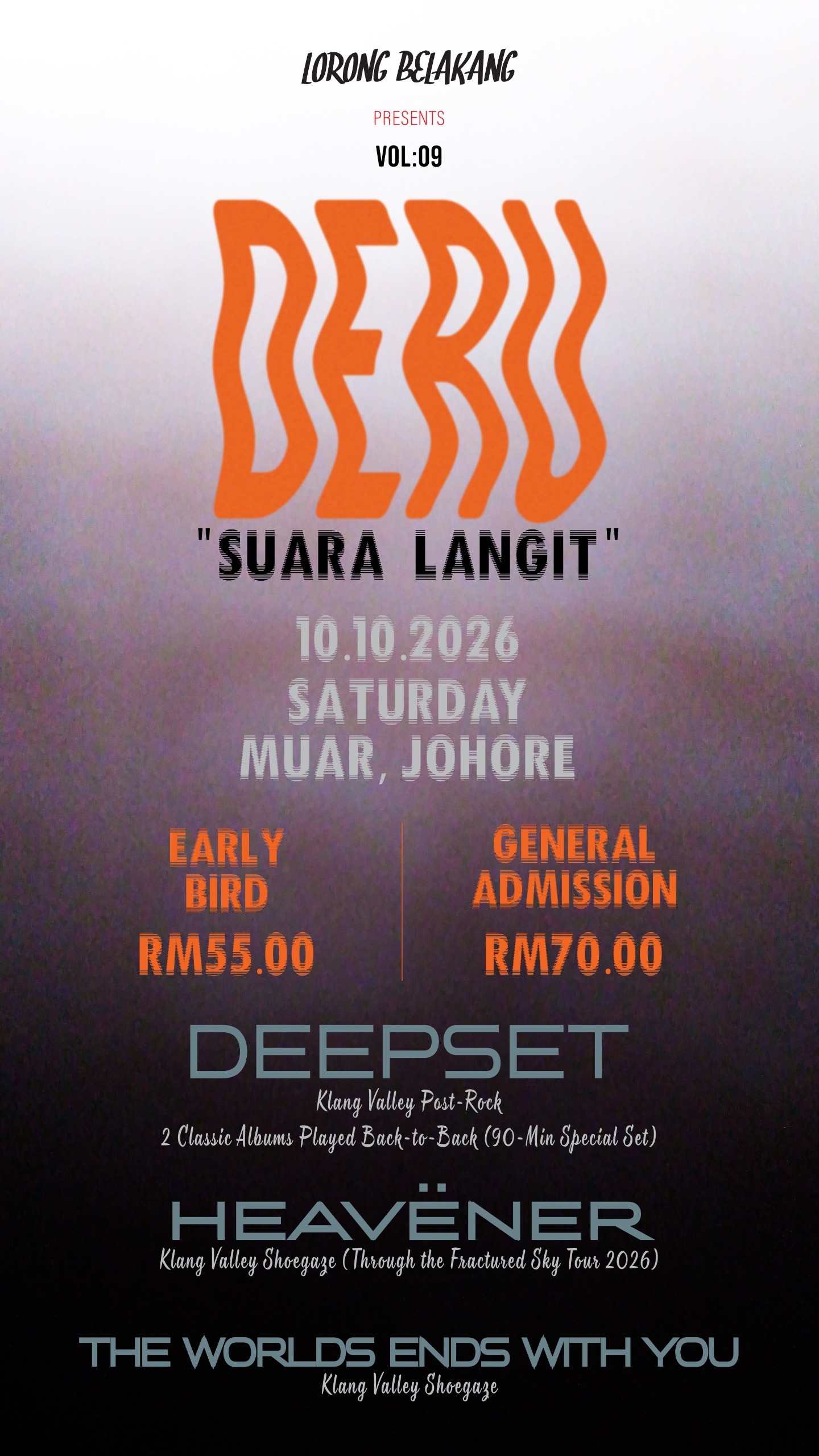Deru: Suara Langit flyer